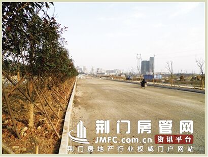 荆门漳河大道正在建设中