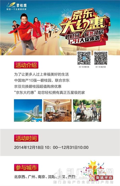 荆门房管网讯，荆门碧桂园与京东合作