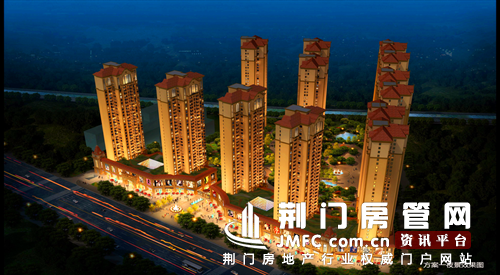 中央华府夜景效果图