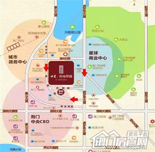 荆南熙园区位图