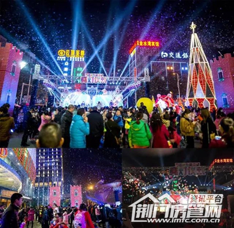 万达亮灯仪式