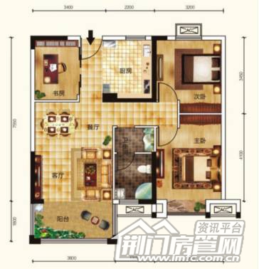 中国铁建公园3326户型