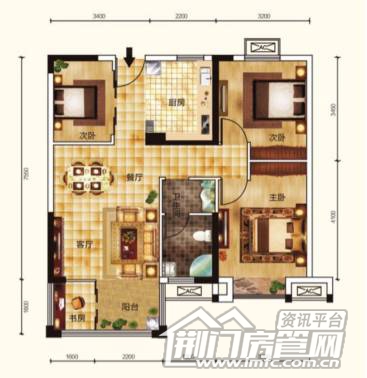中国铁建公园3326户型