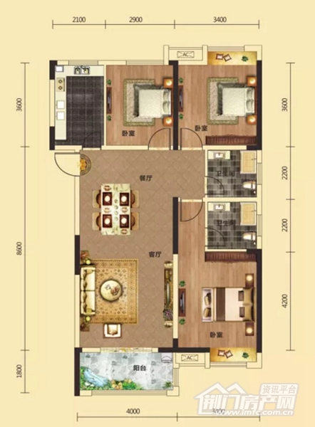 中国铁建·公园3326户型图.jpg