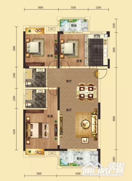 中国铁建·公园3326户型图.jpg