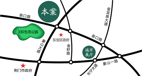 荆门碧桂园·翡翠公馆线路图.gif